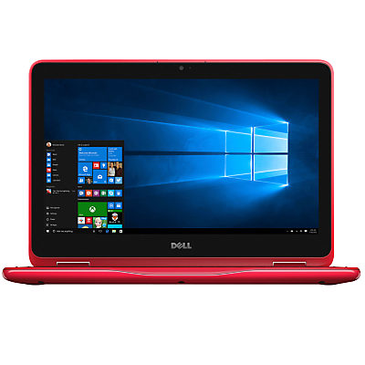 Dell Inspiron 11 3000 Series 2-in-1 Laptop, Intel Celeron, 2GB RAM, 32GB eMMC, 11.6 Red